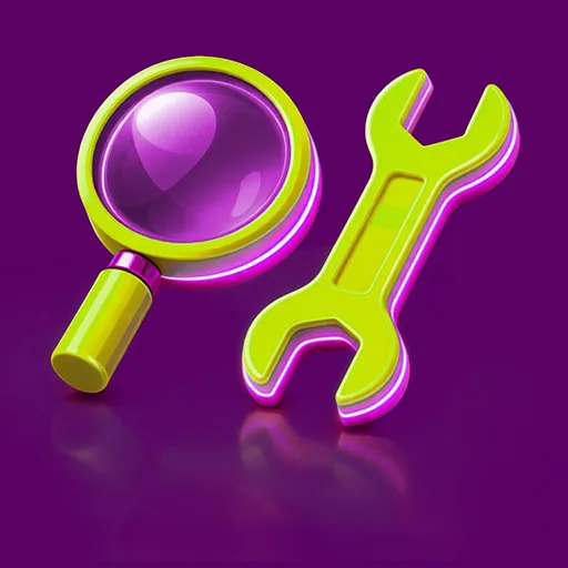 Icon eines Lupe und Schraubendreher